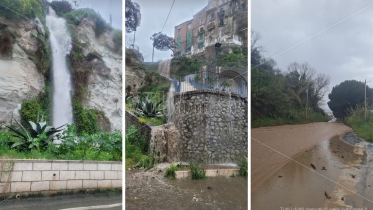 Maltempo nel Vibonese, Tropea invasa da fango e detriti: allagata la strada nei pressi porto – VIDEO