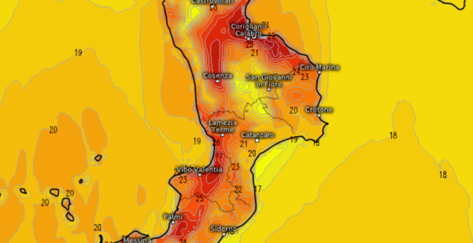Caldo anomalo nel Vibonese, oggi picchi di 30 gradi. Poi tutto cambia e torna il freddo con temperature sotto le medie stagionali