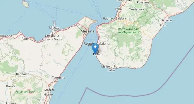 Terremoto con epicentro nelle acque dello Stretto di Messina, scossa di magnitudo 3.4: attimi di paura a Reggio Calabria
