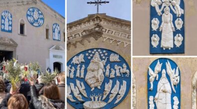 Pizzo, salve le ceramiche del maestro Curatolo: dopo il restauro saranno ricollocate sulla facciata della chiesa