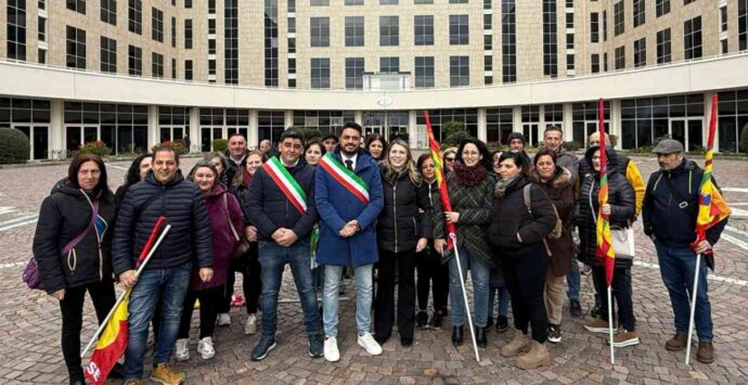 Lavoratori ex Lsu-Lpu e amministratori del Vibonese protestano alla Regione: «No a stipendi e pensioni da fame»