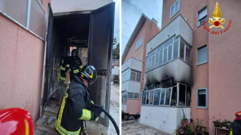 Incendio distrugge veranda a Vibo Valentia: intossicate due persone, morto un gattino
