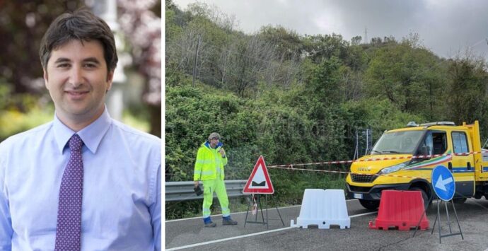 Statale 18 chiusa per frana, Lo Schiavo (Misto) a Occhiuto: «Tempi lunghi, intervenga d’urgenza la Protezione civile»