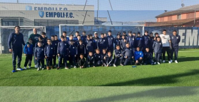 Mileto, i giocatori in erba dell’Academy ospiti in Toscana dell’Empoli calcio