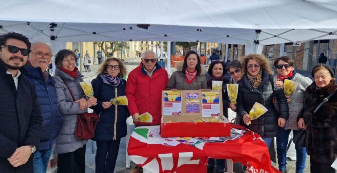 Vibo Valentia, la Cgil in piazza per sensibilizzare sui diritti delle lavoratrici e promuovere i quesiti referendari