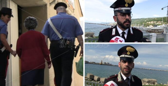Vibo Marina, anziana truffata da due finti carabinieri. Parlano quelli veri che li hanno arrestati: «Occhio a chi vi chiede soldi, chiamate sempre il 112»  – VIDEO