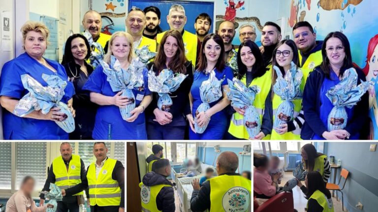 Uova di Pasqua e sorrisi per i bimbi della Pediatria di Vibo: il gesto d’amore dell’associazione AttivaMente