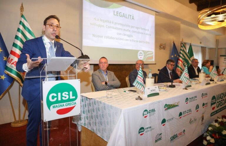 Cisl Magna Grecia, Gualtieri confermato segretario: «Il sindacato offre risposte concrete ai territori»
