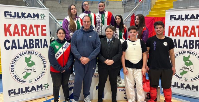 Karate, la Polisportiva Virtus Vibo seconda ai Campionati regionali: 5 atleti si qualificano per la competizione nazionale a Roma