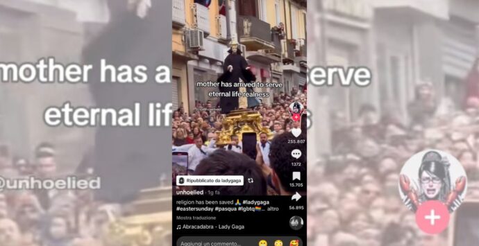 Lady Gaga condivide su Tik Tok il VIDEO dell’Affruntata. Ed è subito “Vibo international”