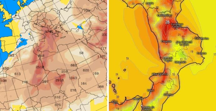 Meteo Vibonese, piove ancora sabbia: cieli lattiginosi e temperature miti sulla costa, nebbia nelle aree interne