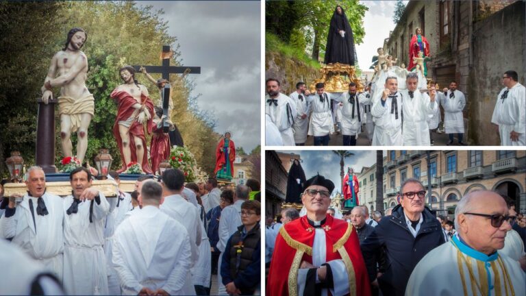 Vibo, le Vare emozionano la città in vista dell’Affruntata. A Pizzo e Serra commozione per ”l’angeleji” e la ”schiovazione” – FOTO