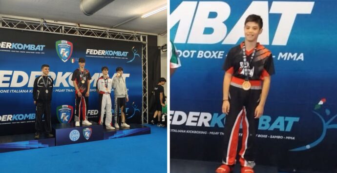 Kick boxing, il vibonese Salvatore Pio Sesto si conferma campione italiano della categoria dai 13 ai 15 anni