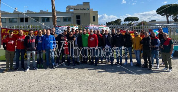 Sciopero nazionale dei metalmeccanici: presidio alla Baker Huges di Porto Salvo per Fim-Cisl Calabria e Cisl Magna Grecia