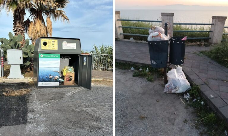 «Piazze di Briatico stuprate da chi abbandona i rifiuti», il sindaco chiede ai cittadini di segnalare gli incivili