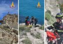 Ricadi, i vigili del fuoco e gli speleologi del Saf salvano una capretta in difficoltà su una scogliera a strapiombo