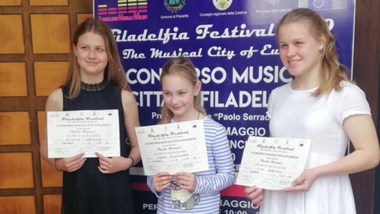 Scalda i motori il XVI concorso internazionale musicale Città di Filadelfia – Premio speciale Paolo Serrao