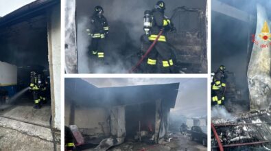 Incendio in un’autofficina a Joppolo, completamente distrutti alcuni mezzi all’interno