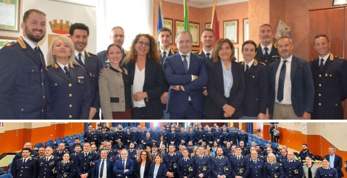 Vibo, la Questura premia i migliori agenti e saluta chi va in pensione con una cerimonia di grande significato istituzionale