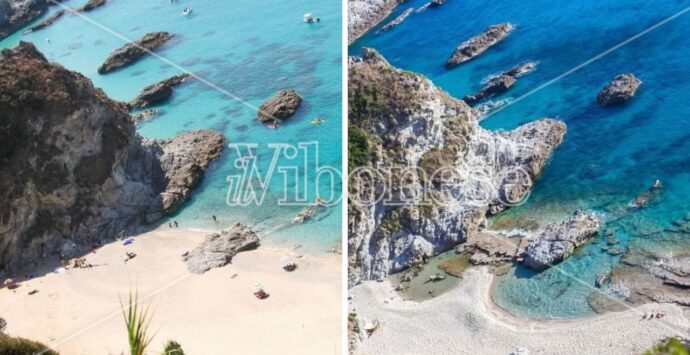 Il mare si mangia il paradiso: ecco come sta scomparendo la spiaggia di Capo Vaticano “Praia i Focu” tra le 50 più belle d’Europa