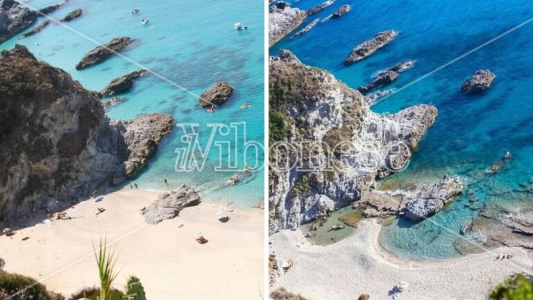 Il mare si mangia il paradiso: ecco come sta scomparendo la spiaggia di Capo Vaticano “Praia i Focu” tra le 50 più belle d’Europa