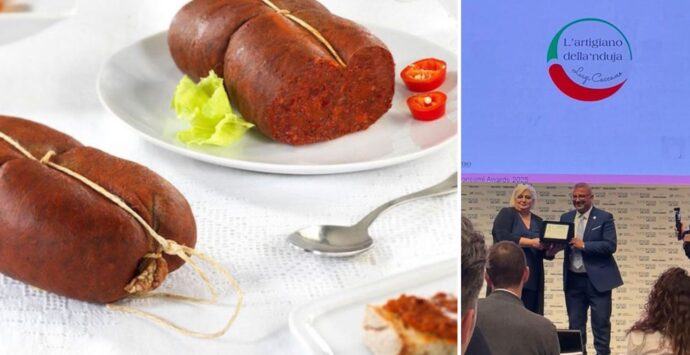 Tuttofood, la ‘nduja di Luigi Caccamo trionfa a Milano. All’eccellenza made in Spilinga il premio speciale degli Award Alimentando