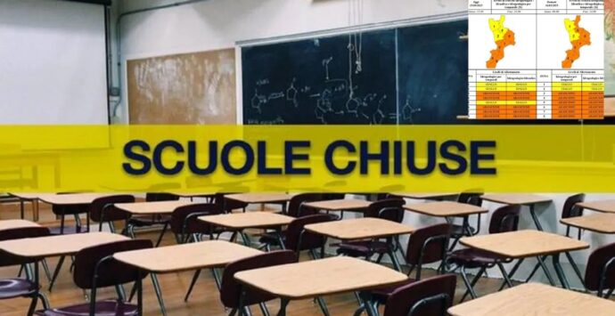 Maltempo, domani scuole chiuse anche a Vibo: ecco l’elenco in aggiornamento dei Comuni