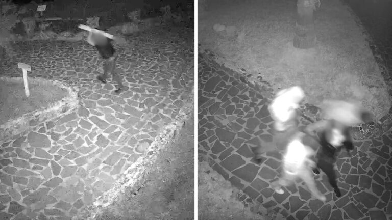 Vandalizzato il “Giardino degli Dei” di Capo Vaticano: le telecamere di sicurezza riprendono i balordi in azione