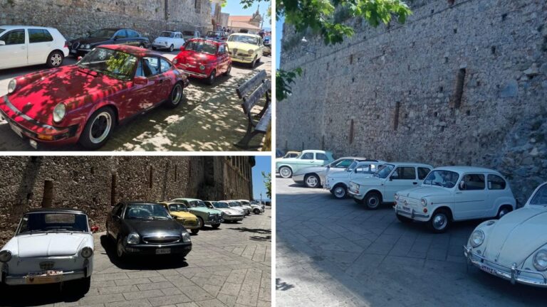 La sfilata di auto d’epoca incanta Nicotera: un tuffo nel passato tra motori e patrimonio storico