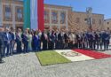 Un Tricolore di fiori, per il 2 giugno a Vibo un suggestiva bandiera realizzata da una delegazione di Potenzoni