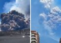 Mega eruzione dell’Etna: crolla una parete del cratere, nube alta chilometri e continue esplosioni