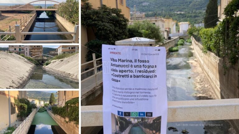 Fosso Antonucci, lo scarico “misterioso” torna a rianimarsi ma Romeo assicura: «Sono acque bianche. Più a monte invece…» – VIDEO