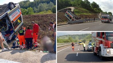 Ambulanza si ribalta sull’A2 tra Vazzano e Sant’Onofrio: tre feriti e traffico rallentato