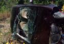 Incidente a Soriano, sfonda con l’auto un muretto e precipita su un limoneto: soccorsa una donna