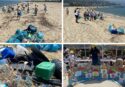 A Pizzo i dipendenti Callipo ripuliscono la spiaggia della Marinella: raccolti 600 kg di rifiuti insieme a Legambiente