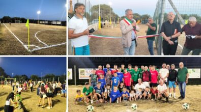 Era atteso da decenni, Comerconi finalmente ha il suo campo di calcio: l’inaugurazione è una grande festa per grandi e piccini