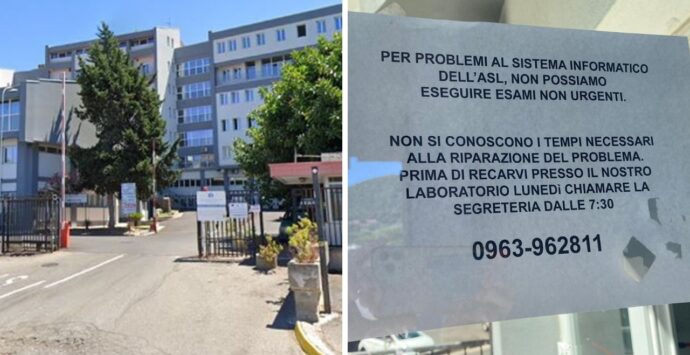 Laboratori d’analisi in tilt, l’Asp di Vibo diffida la società che gestisce i server ma il caos cresce: il caso Tropea